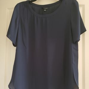 Banana Republic Tunic Top Small (fits Medium), Dark Blue
